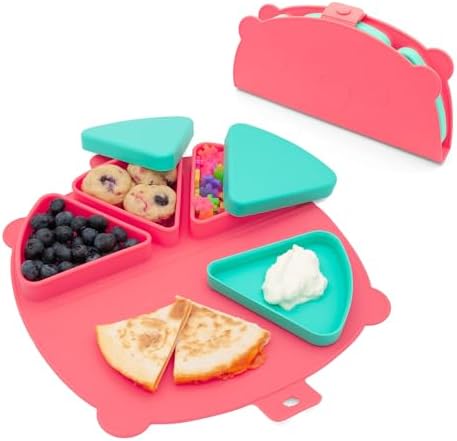 Silicone On-The-Go Snack Mat – Foldable Reusable Placemat by 321Grow