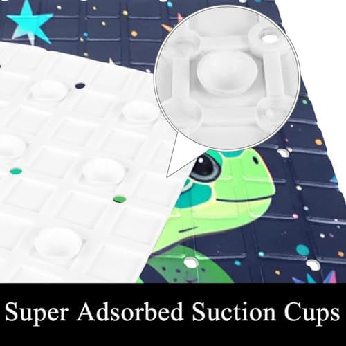 Shower Mat Non Slip, Turtle Starry Sky Anti Slip Bath Mat - Image 3
