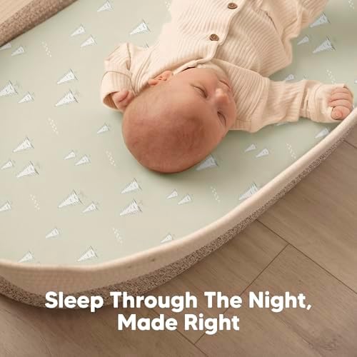 2-Pack Baby Bassinet Sheets Girl, 33x17 Bedside Sheets - Image 6