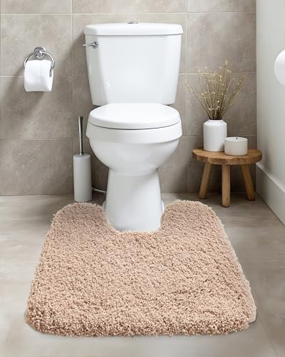ILANGO Toilet Rugs U Shaped 22" × 24", Soft Absorbent Microfiber Bath Rugs - Image 2