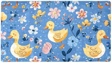 Shower Mat Non Slip, Duck Florals Anti Slip Bath Mat by Anna+Cowper