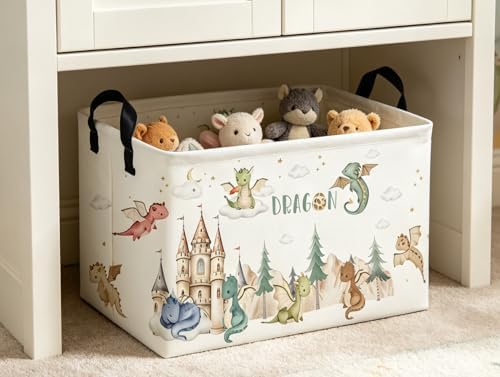 Rectangle Kids Baskets Dinosaur Basket Cute Storage Bin Boys Box - Image 5