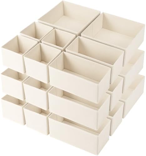 Criusia Drawer Organizer Clothes, 24 Pack Underwear Drawer Organizers, Foldable by Criusia