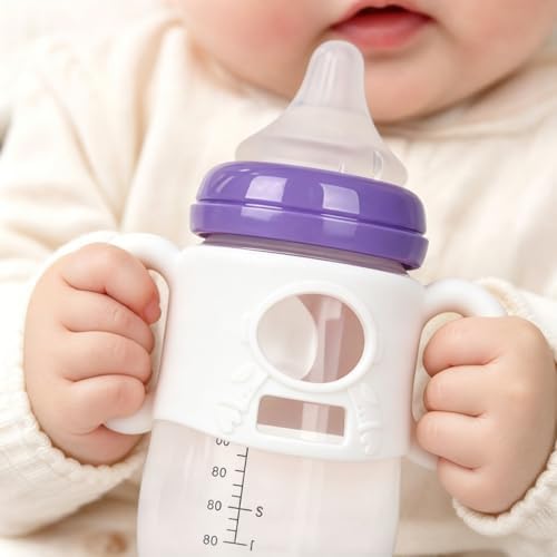 3 White Silicone Handles Fit for Lansinoh Anti-Colic 5&8 OZ PP Bottles - Image 4