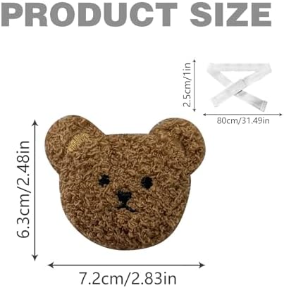 2 Pack Cartoon Bears Curtain Tiebacks, Cute Cartoon Animal Curtain Holdbacks - Image 6