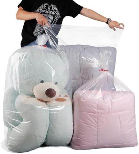 4 Pcs 45x65 inches Extra Large Clear Plastic Bags Perfect - Image 6