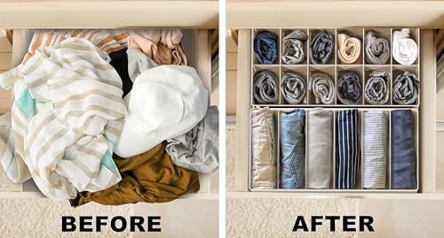 Simple Houseware Closet Underwear Organizer Drawer Divider Assorted 7 pcs - Image 6