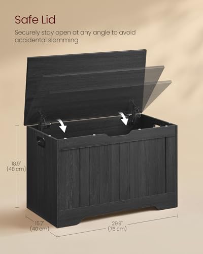 VASAGLE Storage Chest, 29.9 Inches Width Bench - Image 3