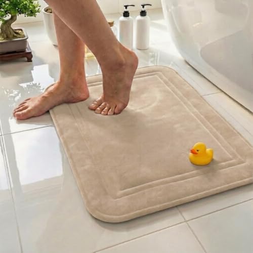 ITSOFT Memory Foam Bath Mat 24x16, Non Slip, Machine Washable, Quick Dry & by ITSOFT