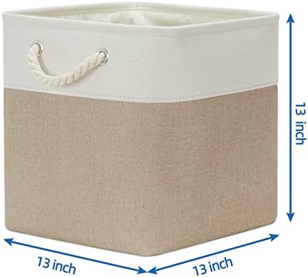 Temary Cube Storage Baskets 4 Pack 13x13 Fabric Cube Storage Bins - Image 2