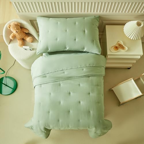 DuShow Green 4 Pieces Toddler Bedding Set - Image 5