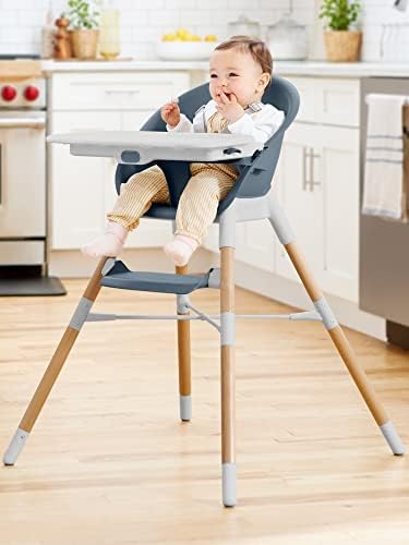 Skip Hop Baby High Chair 4 in 1 Convertible High Chair, Slate Blue - Image 2