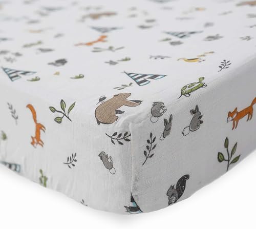 Little Unicorn Premium Crib Sheet | Breathable & Super-Soft Muslin Fabric - Image 2