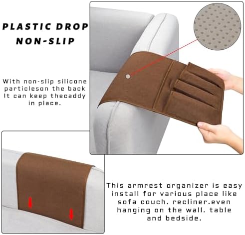 Remote Control Holders for Armchairs, Couch Caddy, Featuring Non-Slip Bases - Image 5