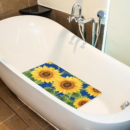 Shower Mat Non Slip, Sunflower Anti Slip Bath Mat - Image 5
