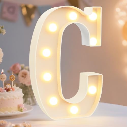 Pooqla LED Marquee Letter Lights Sign, Light Up Alphabet Letter by Pooqla