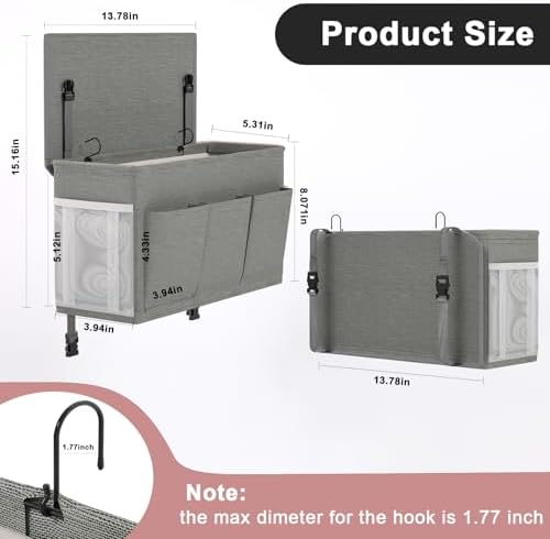 Bedside Caddy Storage Organizer - Image 4