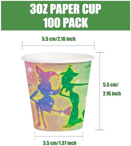 WRAPAHOLIC 3oz Witch Birthday Bathroom Cups - Image 2