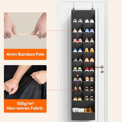 Lifewit 10 Tier Over the Door Shoe Organizer - Image 5