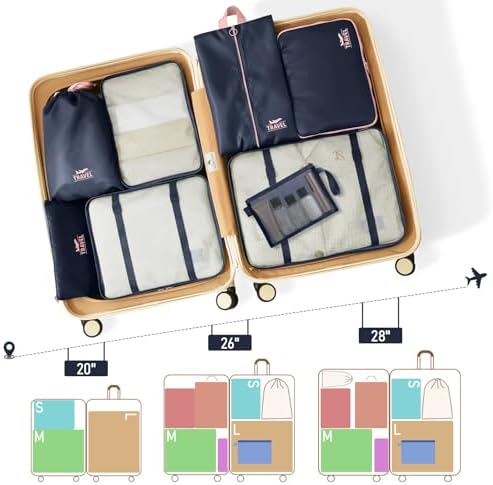 Packing Cubes for Travel 10 Set Luggage Organizer Bags - Image 3