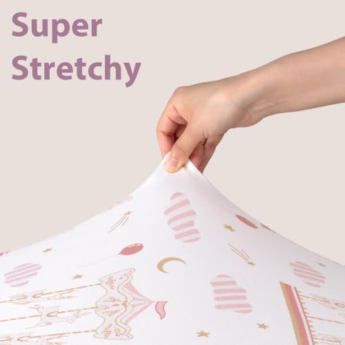 Baby Bedside Bassinet Sheets Fitted, 33”x20” Compatible - Image 4