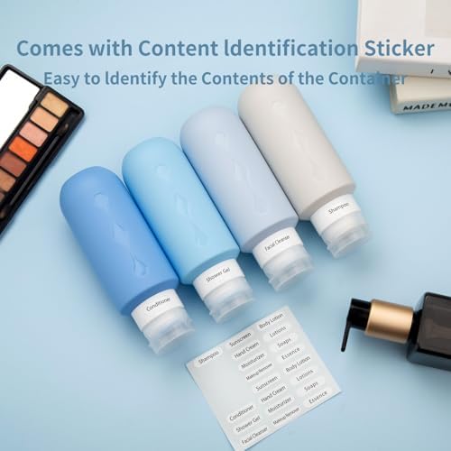 Gemice Travel Bottles for Toiletries, Tsa Approved Travel 6oz Size Containers - Image 5