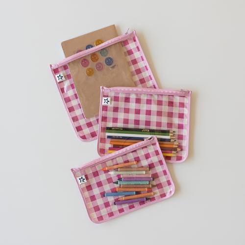 Tiny Twinkle Diaper Bag Organizing Pouches|3 Pack Mess-Proof Clear Front Travel - Image 3