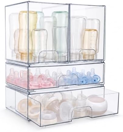 Baby Bottle Storage Organizer 4Pack by ShineMe