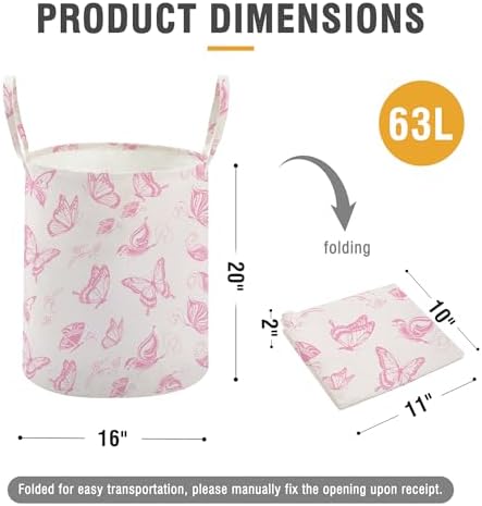 Baby Laundry Basket Nursery Hamper - Image 3