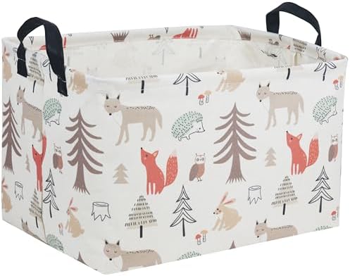 Essme Rectangular Kids Basket, Animal Storage Basket by ESSME