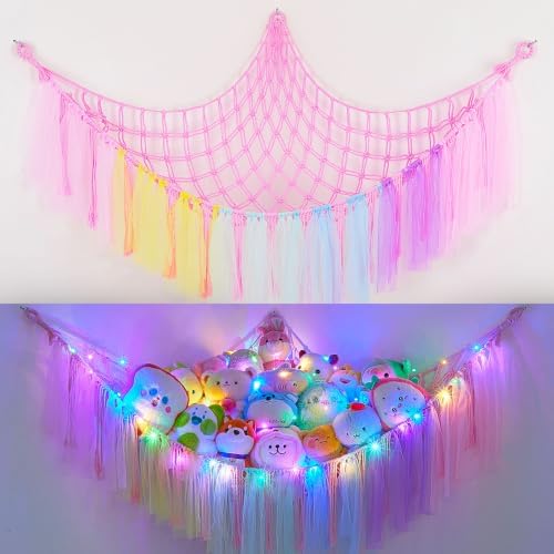 FIOBEE Stuffed Animals Net LED Light Toy Hammock by FIOBEE