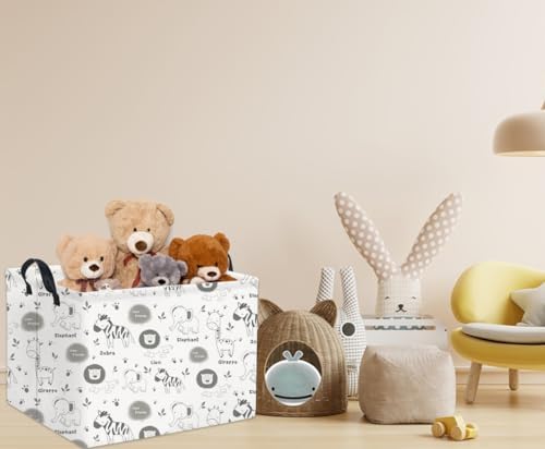 Rectangular Animal Basket Baby Kids Storage Basket - Image 5