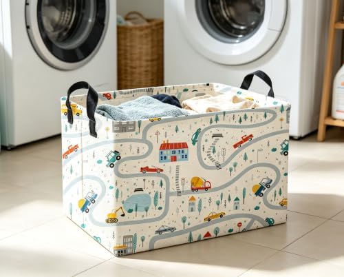 Rectangle Kids Baskets Car Basket Boys Storage Bin Fish Box - Image 3