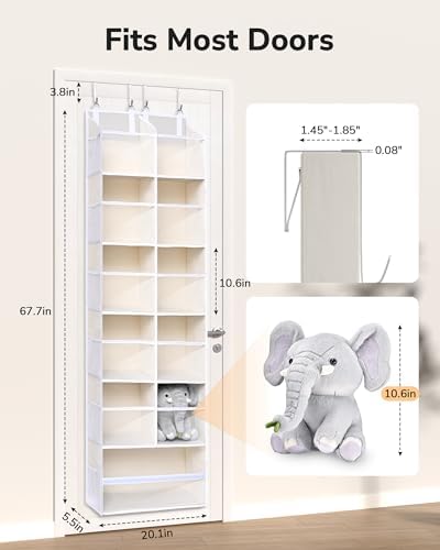 ULG Over the Door Organizer, 6-Tier Hanging Storage - Image 2