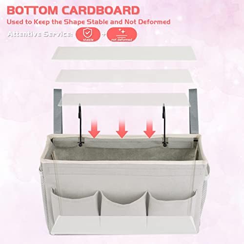 Bedside Caddy, Bedside Storage Bag Hanging Organizer - Image 6