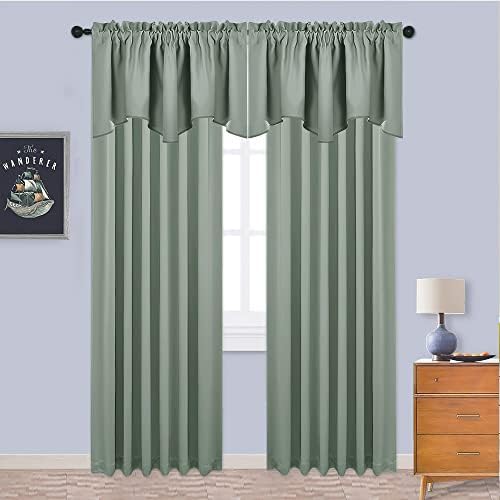 NICETOWN Blackout Kitchen Valance Curtain - Image 4