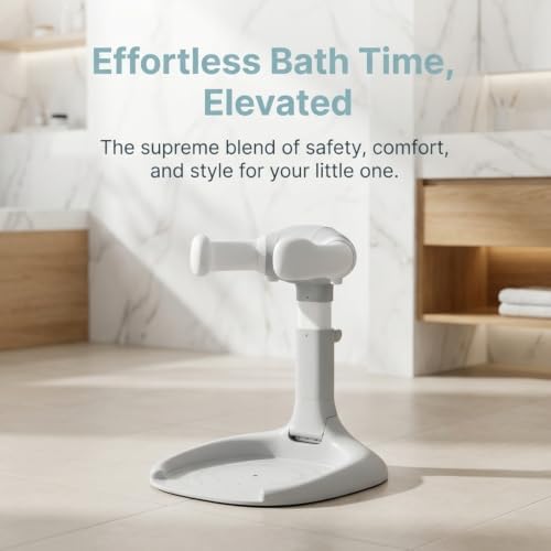 Baby Bath Stand, Adjustable Toddler Shower Support Seat - Image 6