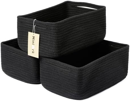 MiniArk Small Storage Baskets for Organizing | Closet Organizer Bins | Shelf by MiniArkStorageBasketsHome
