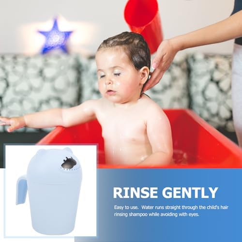 Cartoon Bear Baby Bath Rinse Cup Shampoo Scoops PP Pink - Image 6