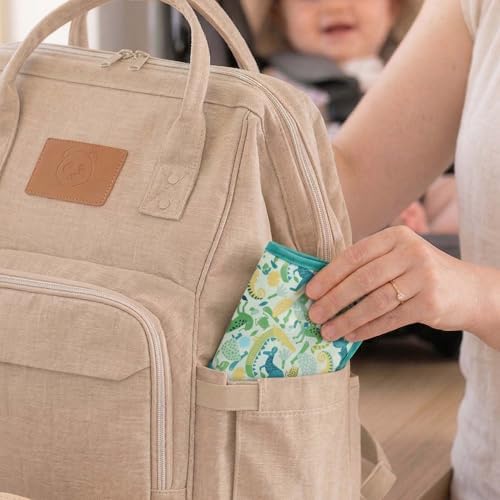 3 Pack Waterproof Baby Bibs for Eating, Mess Proof Feeding Bib - Image 6