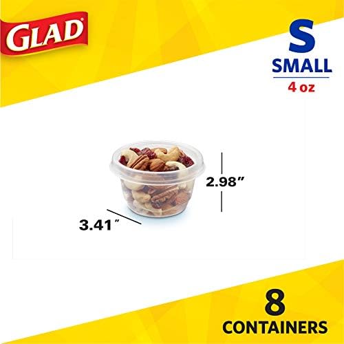 Glad GladWare Mini Round Food Storage Containers, 4 Oz - Image 4