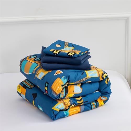 NTBED 4 Pieces Traffic Construction Toddler Bedding Set - Image 7