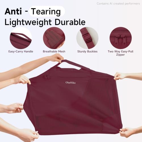 OlarHike 9 Set Packing Cubes for Travel, Gifts for Women Mom, Anti-Tearing - Image 4