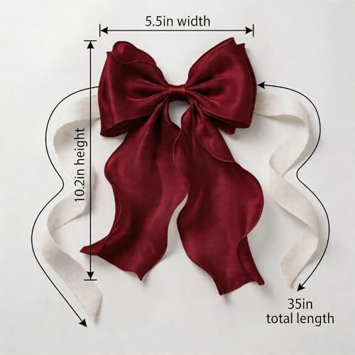 2 Pack French Lace Bow Curtain Tiebacks - Image 2