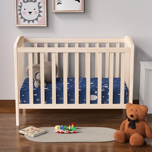 Baby Crib Sheets 2 Pack for Boys and Girls Fit for Standard Crib Toddler - Image 2
