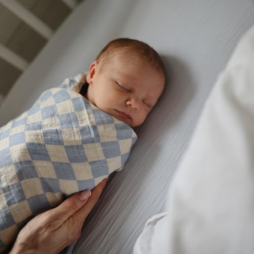 mushie Extra Soft Muslin Fitted Crib Sheet | 192 Thread Count | 28"x 52" - Image 4