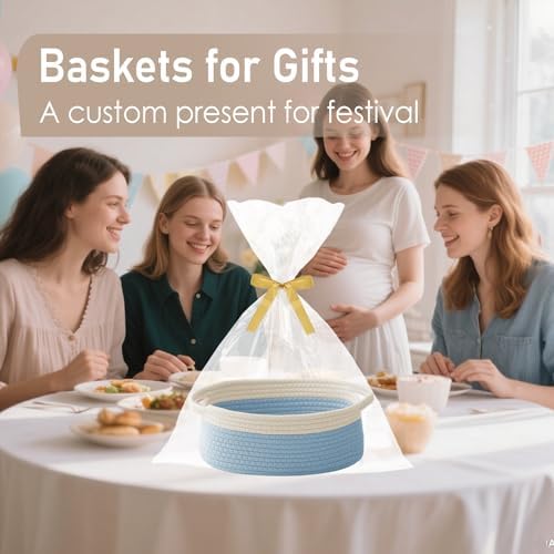 JMvicyroam Small Woven Basket, Empty Gift Basket - Image 5