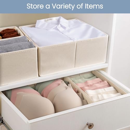 Criusia Drawer Organizer Clothes, 24 Pack Underwear Drawer Organizers, Foldable - Image 4