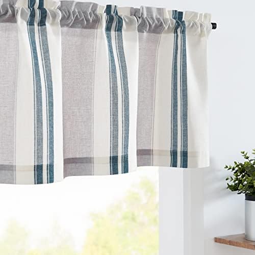 jinchan Linen Pencil Stripe Valances by JINCHAN