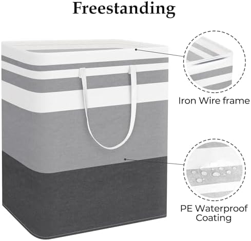 StorageRight Laundry Basket Hamper, 125L Collapsible Clothes Storage - Image 3